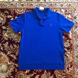 POLO Ralph Lauren Men’s Short Sleeved Collared Polo Shirt Dark Blue Men’s Sz M